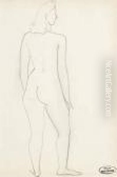 Baigneuse De Dos Oil Painting by Andre Derain