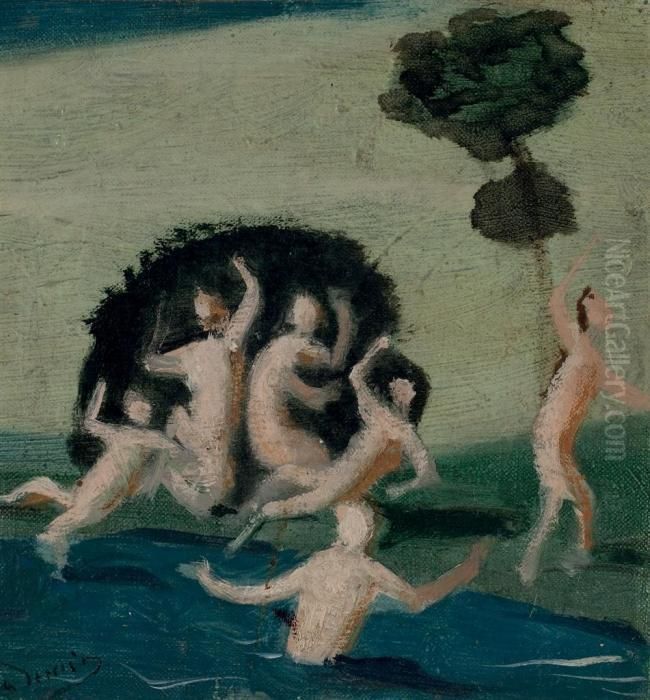 Les Baigneuses Oil Painting by Andre Derain