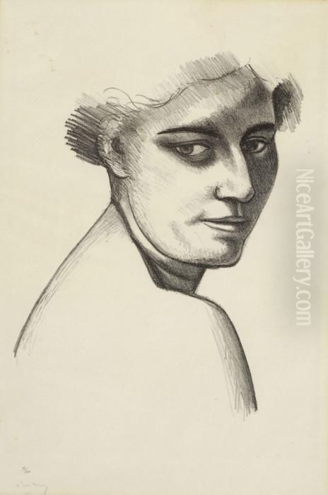 Femme De Trois-quart A Droite Oil Painting by Andre Derain