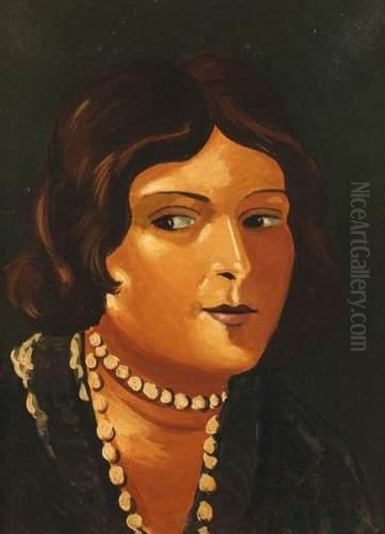 Jeune Femme Bien Coiffee Oil Painting by Andre Derain