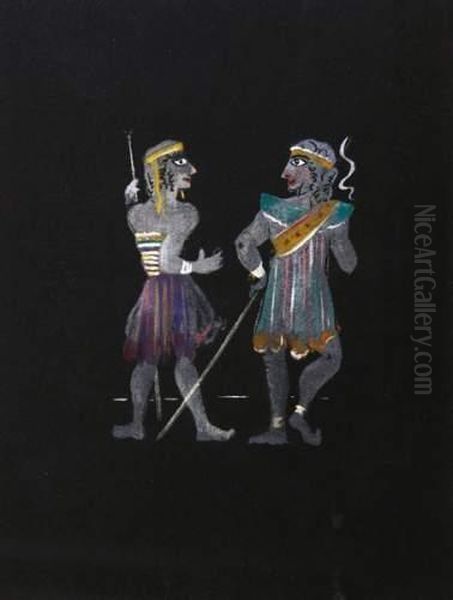 Illustration Pour Le Livre < Salome > Oil Painting by Andre Derain