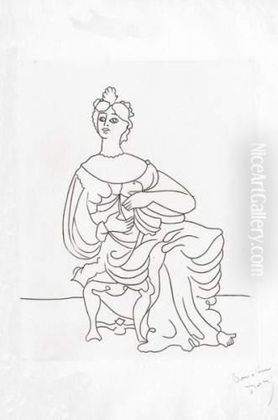 Planches Pour Le Satyricon Oil Painting by Andre Derain