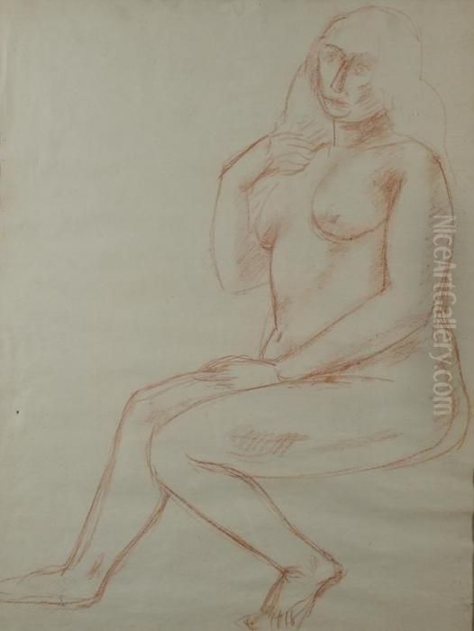 Nude Oil Painting by Andre Derain