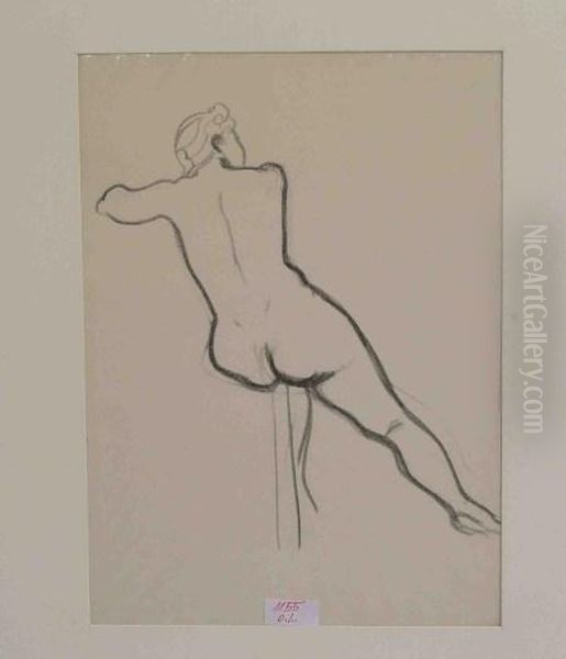 Sitzender Weiblicher Ruckenakt Oil Painting by Andre Derain