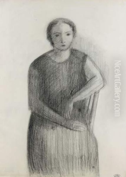 Femme Assise Oil Painting by Andre Derain