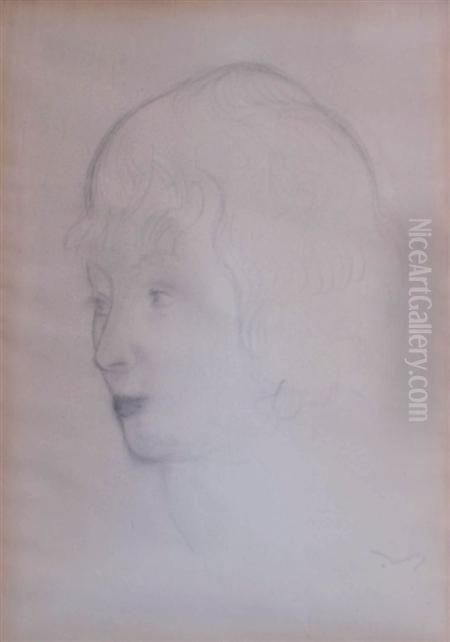 Portrait Of A Woman Oil Painting by Andre Derain