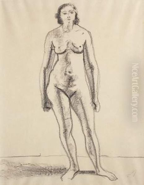 Nu Debout Oil Painting by Andre Derain