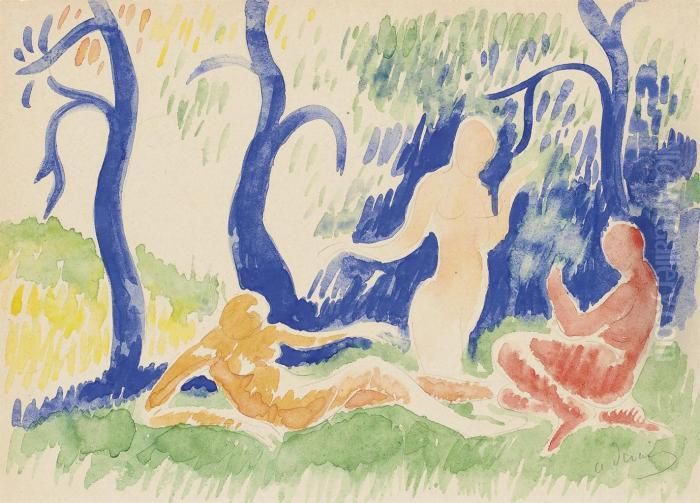 Les Baigneuses Oil Painting by Andre Derain