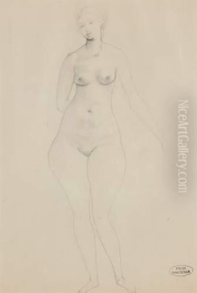 Nu Oil Painting by Andre Derain