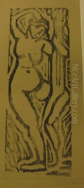 Femme Nue. Oil Painting by Andre Derain