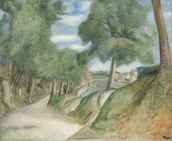 La Route Castel Gandolfo Oil Painting by Andre Derain