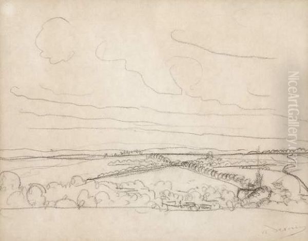 Paysage De Mer Oil Painting by Andre Derain