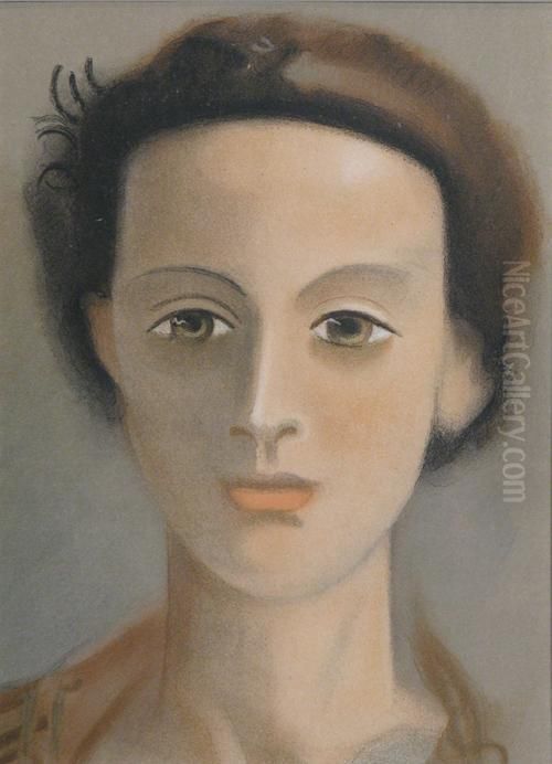 Girl Portrait Oil Painting by Andre Derain