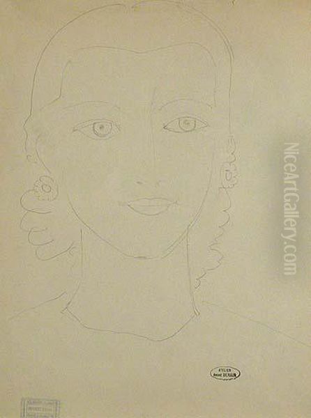 Joven De Frente Oil Painting by Andre Derain