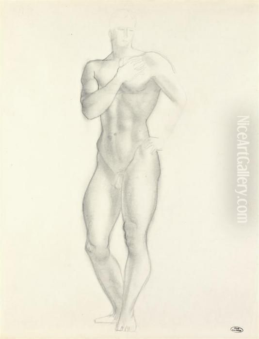 Nu Academique Oil Painting by Andre Derain