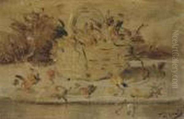 Nature Morte Au Panier Oil Painting by Andre Derain