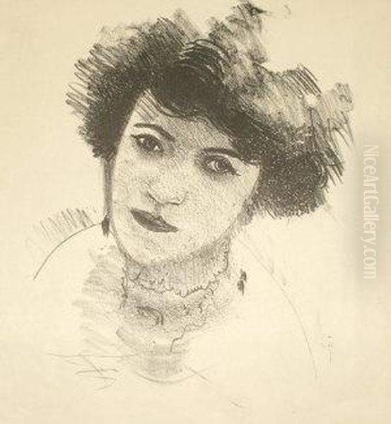 Portrait Of Young Woman Oil Painting by Andre Derain