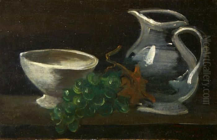 Nature Morte Au Pichet Et A La Grappe De Raisin Oil Painting by Andre Derain