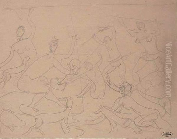 Naiades Oil Painting by Andre Derain