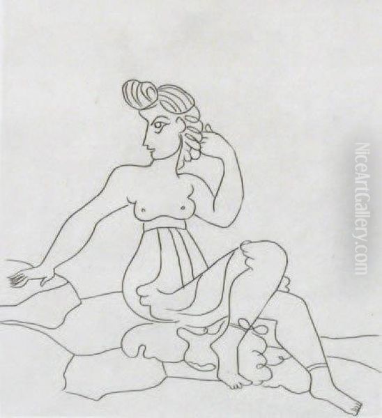 Sans Titre Oil Painting by Andre Derain