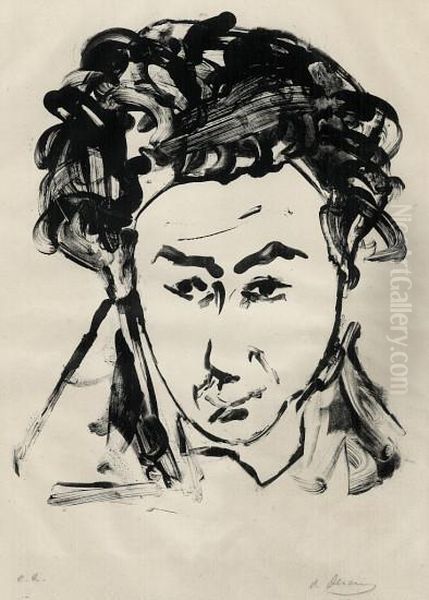 Herrenportrait Oil Painting by Andre Derain