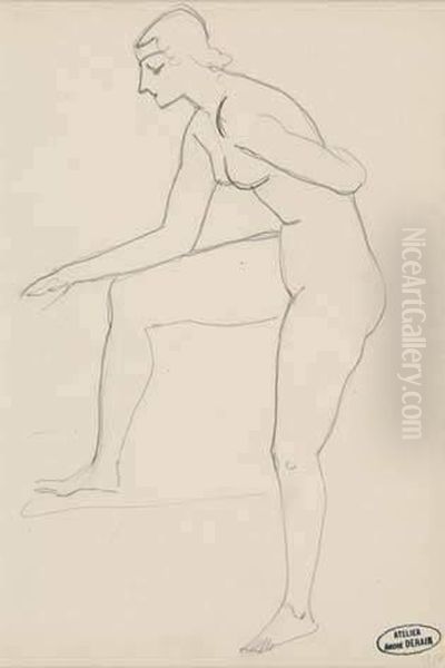 Baigneuse De Profil, Un Bras Dans Le Dos Oil Painting by Andre Derain