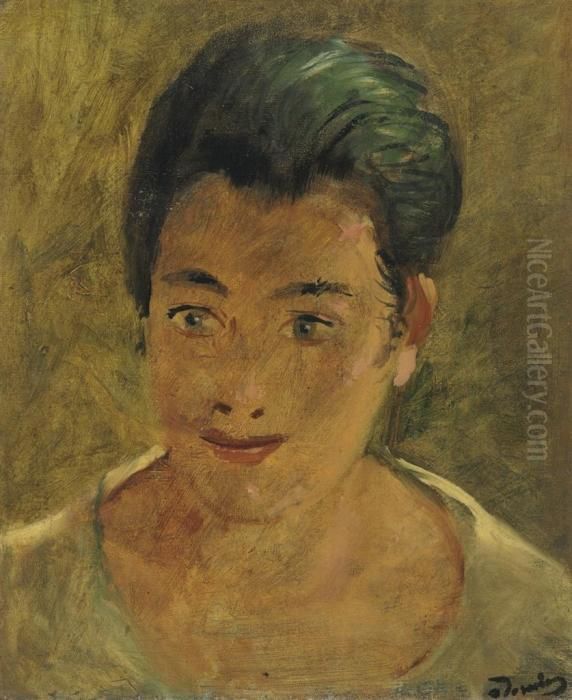 Tete De Femme Oil Painting by Andre Derain