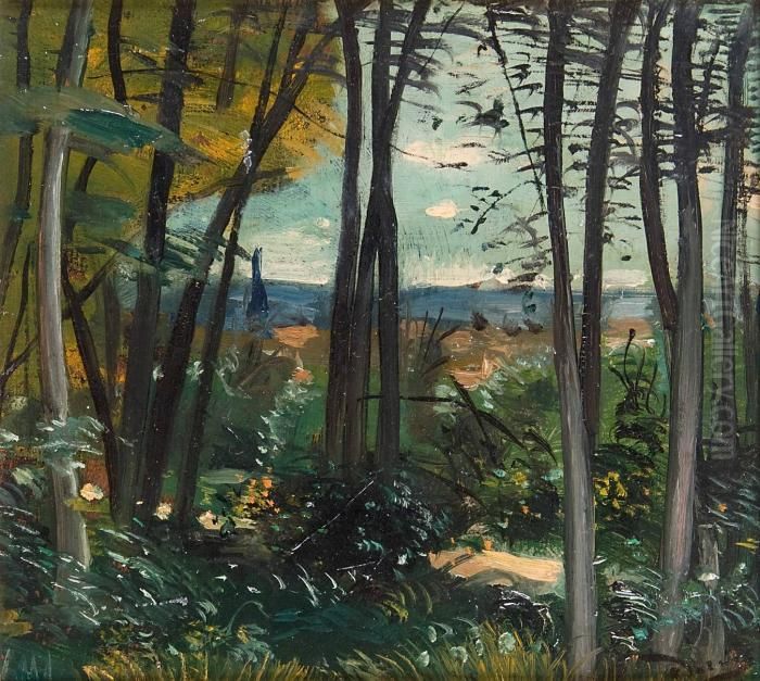 Village Dile-de-france A Loree Du Bois Oil Painting by Andre Derain