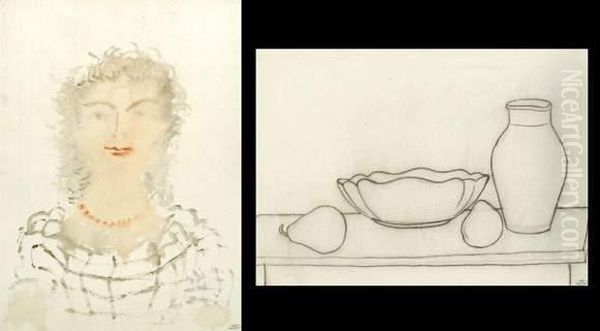 Femme - Au Dos: Nature Morte Oil Painting by Andre Derain