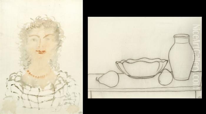 Femme - Verso: Naturemorte Oil Painting by Andre Derain