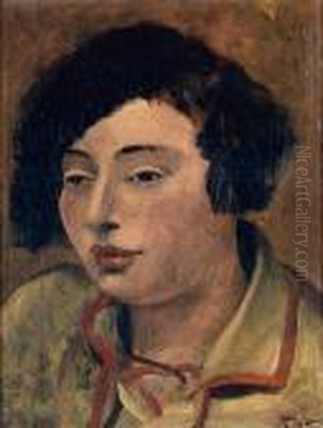 Portrait De Femme Oil Painting by Andre Derain