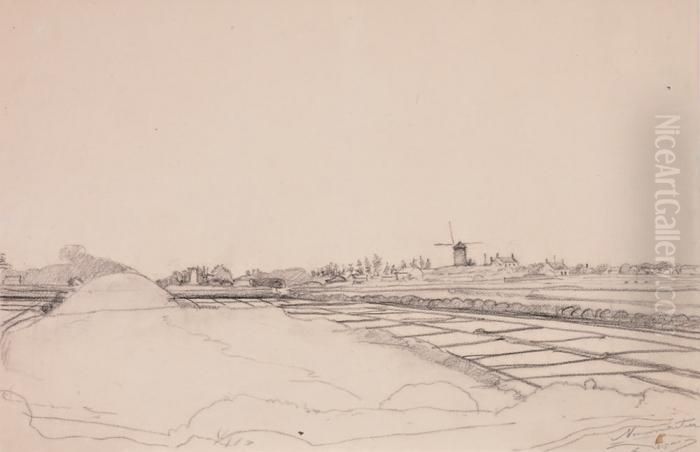 Les Marais Salants A Noirmoutier Oil Painting by Andre Derain