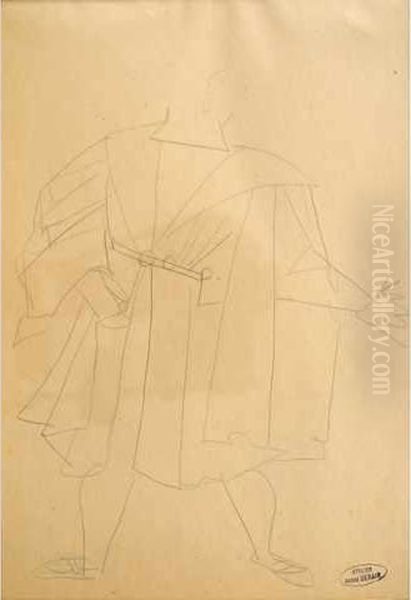 Costume Drape Oil Painting by Andre Derain