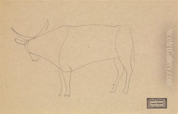 Vache Oil Painting by Andre Derain