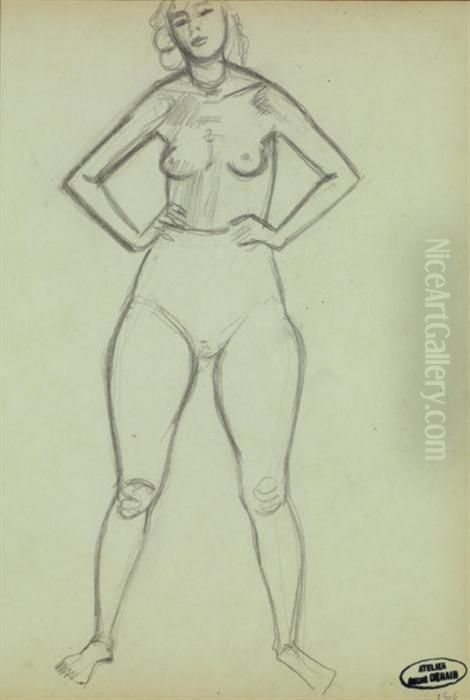 Femme Debout Oil Painting by Andre Derain