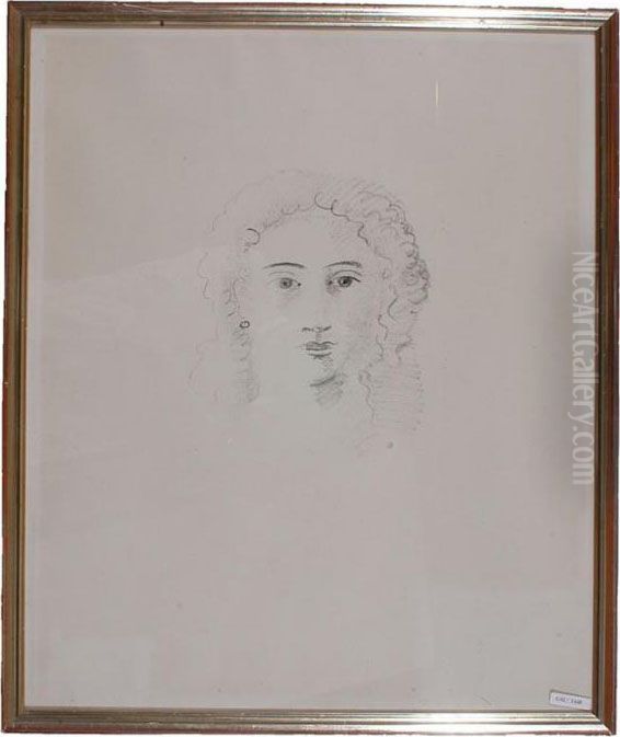 Portrait Of A Young Woman. Oil Painting by Andre Derain