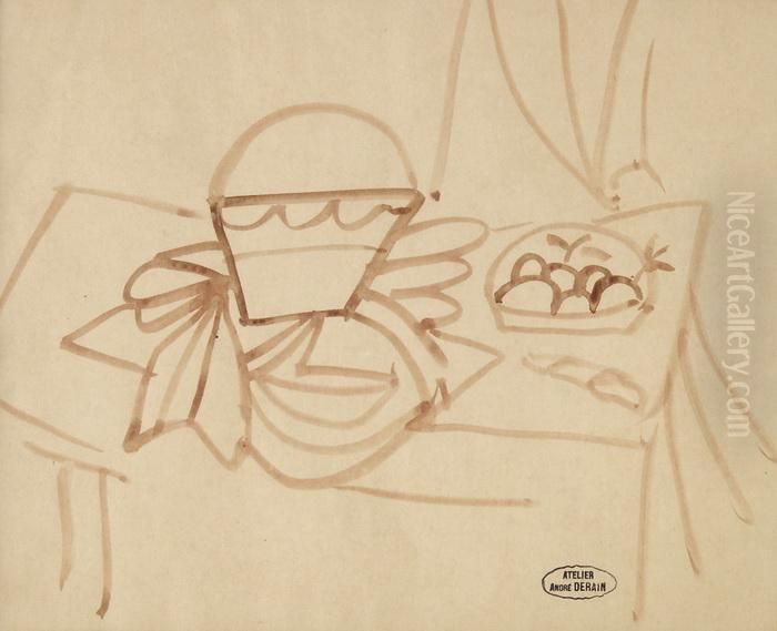 Stillleben Oil Painting by Andre Derain