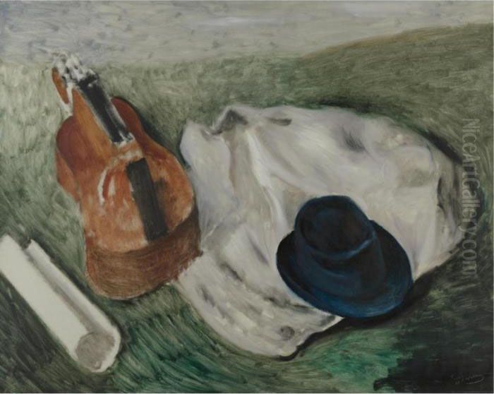 Nature Morte Au Chapeau Bleu Oil Painting by Andre Derain