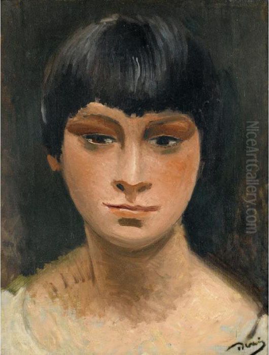 Tete De Jeune Femme Oil Painting by Andre Derain