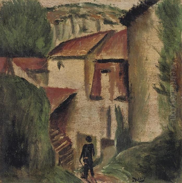 Paysage Oil Painting by Andre Derain