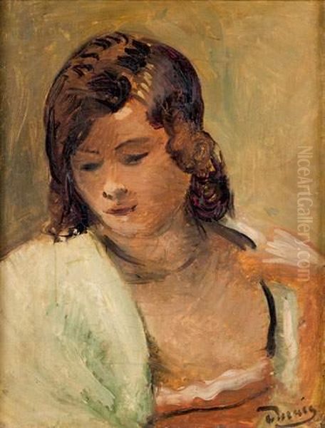 Portrait De Jeune Femme Oil Painting by Andre Derain