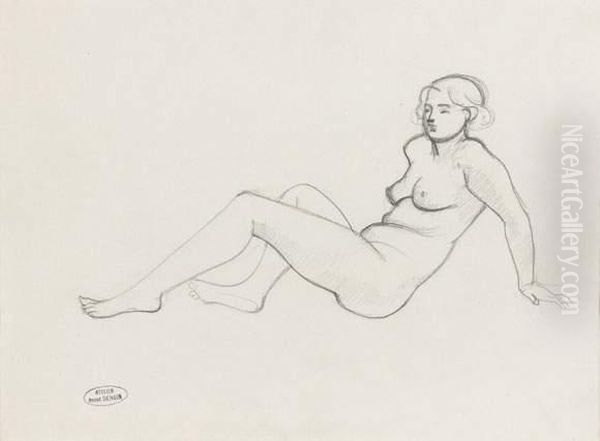 Modele Oil Painting by Andre Derain