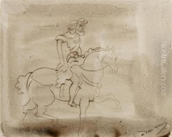 Rider. Oil Painting by Andre Derain