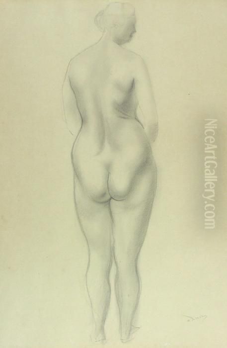 Stehender Weiblicher Ruckenakt Oil Painting by Andre Derain