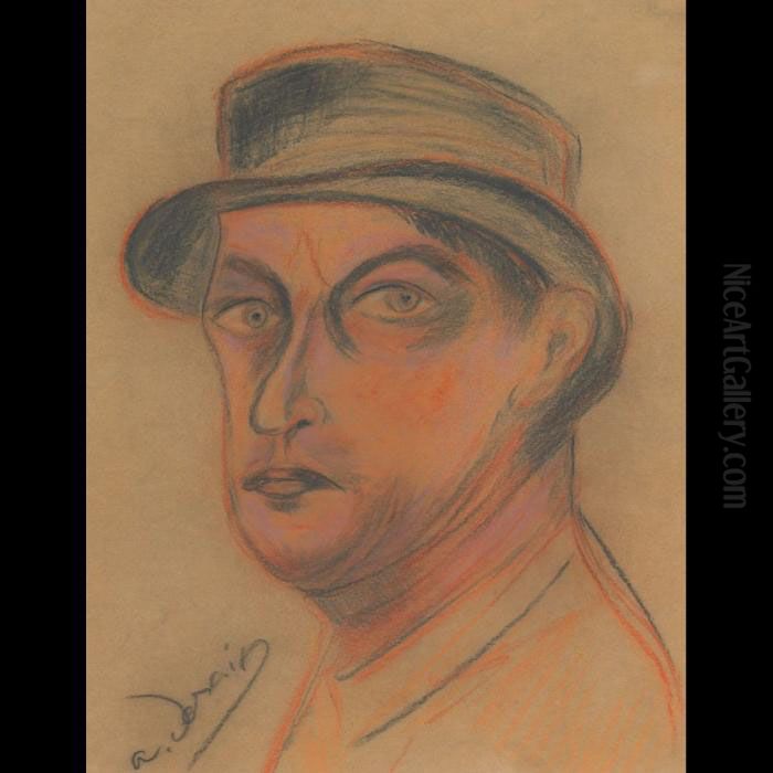 Homme Au Chapeau Oil Painting by Andre Derain