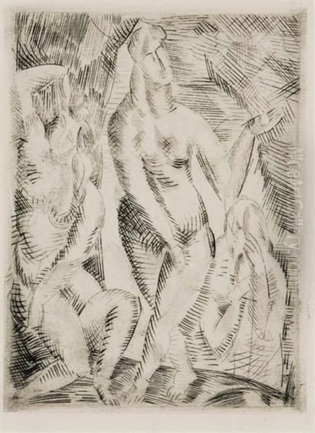 La Baignade Oil Painting by Andre Derain