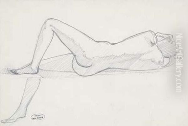 Nu Couche Oil Painting by Andre Derain