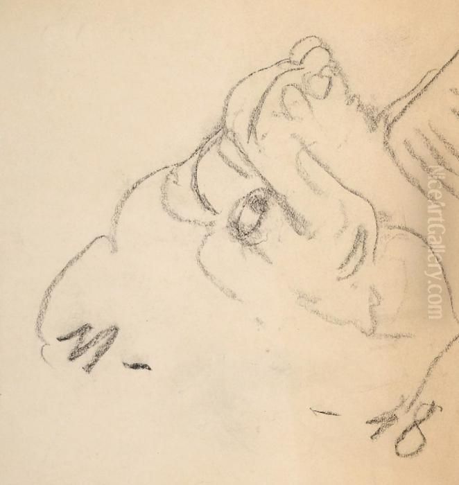 Visage Oil Painting by Andre Derain