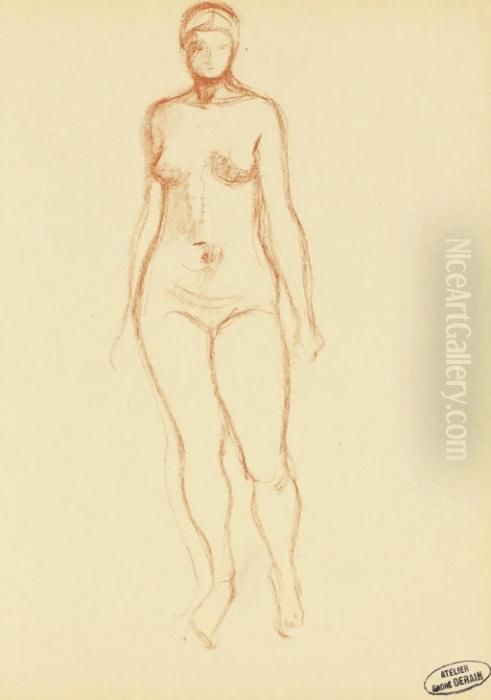 Nue Debout Oil Painting by Andre Derain