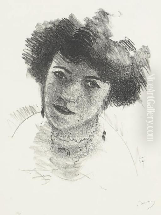 [tete De Femme] Oil Painting by Andre Derain